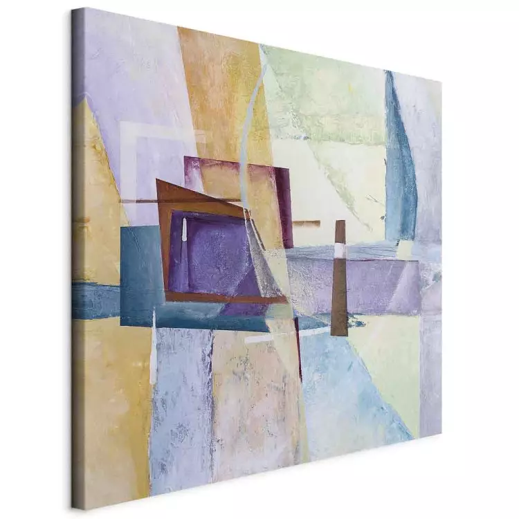 Pastel - Light Avant-Garde Abstraction in Hand-painted Style