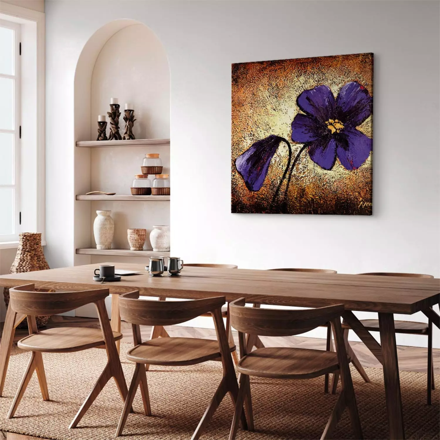 Canvas Purple flower