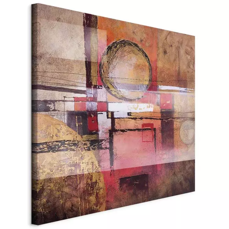 Planetary Fantasy (1-piece) - Colourful abstraction with brown balls
