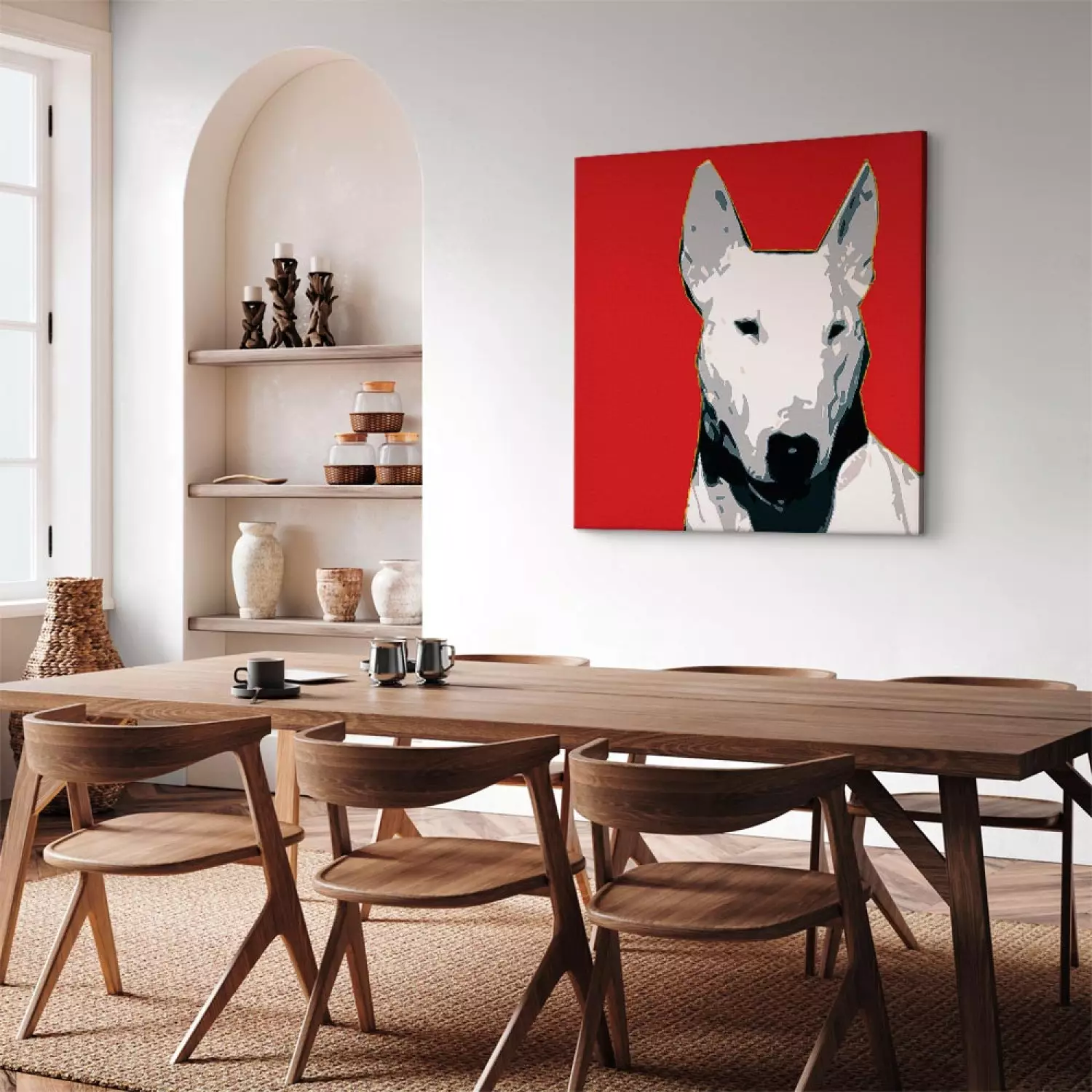 Canvas Bull Terrier