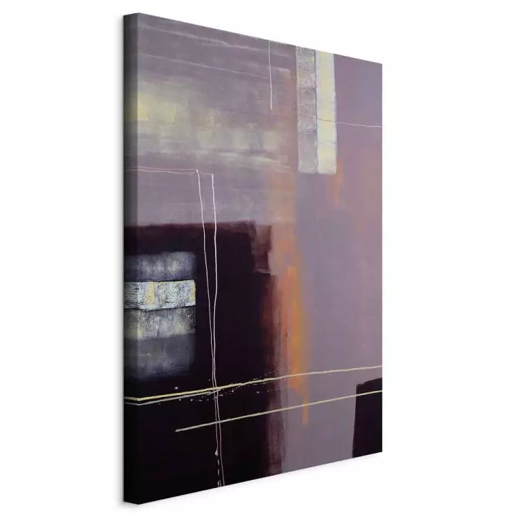 Fading Abstraction (1-piece) - Geometric figures on a gray background