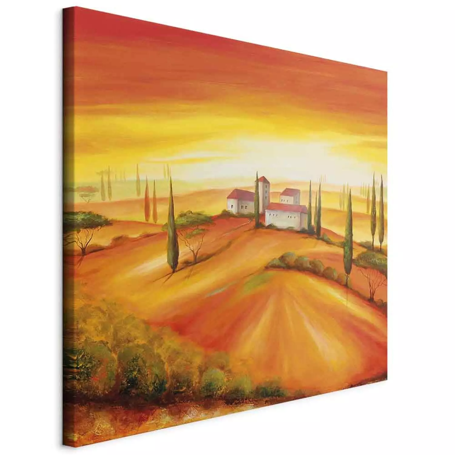 Canvas Wall Art Twilight in Tuscany - bimago, image size:1500x1500