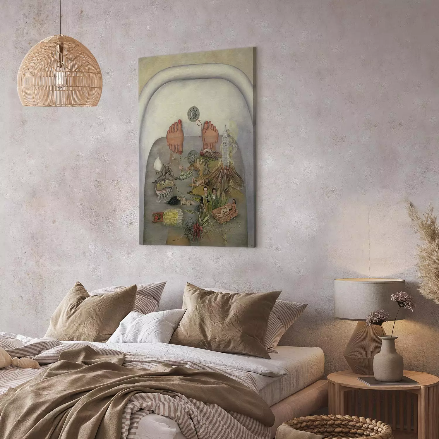 Reproduction Painting Frida Kahlo - What the water gave me
