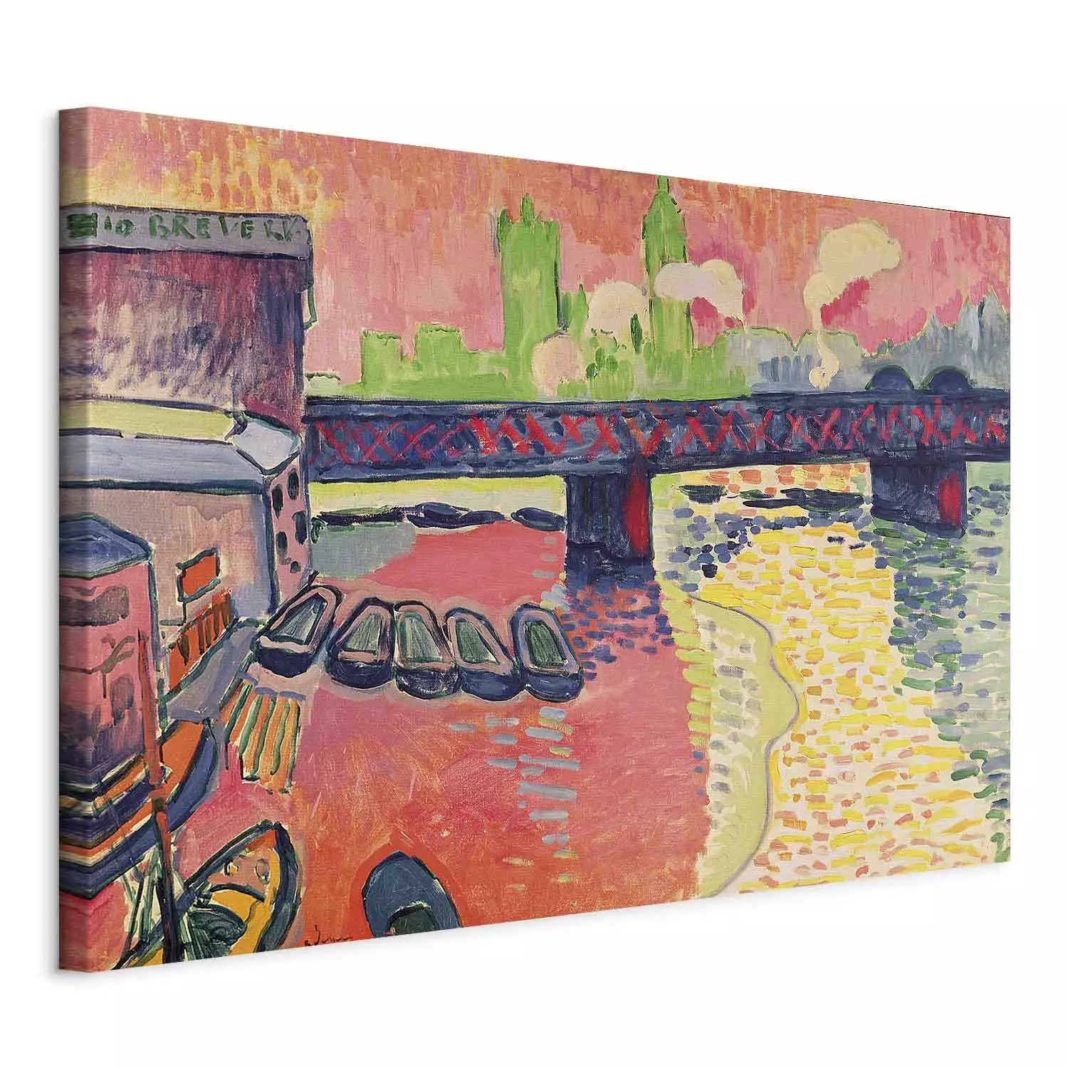 Reproduction Painting André Derain - Charing Cross Bridge, London