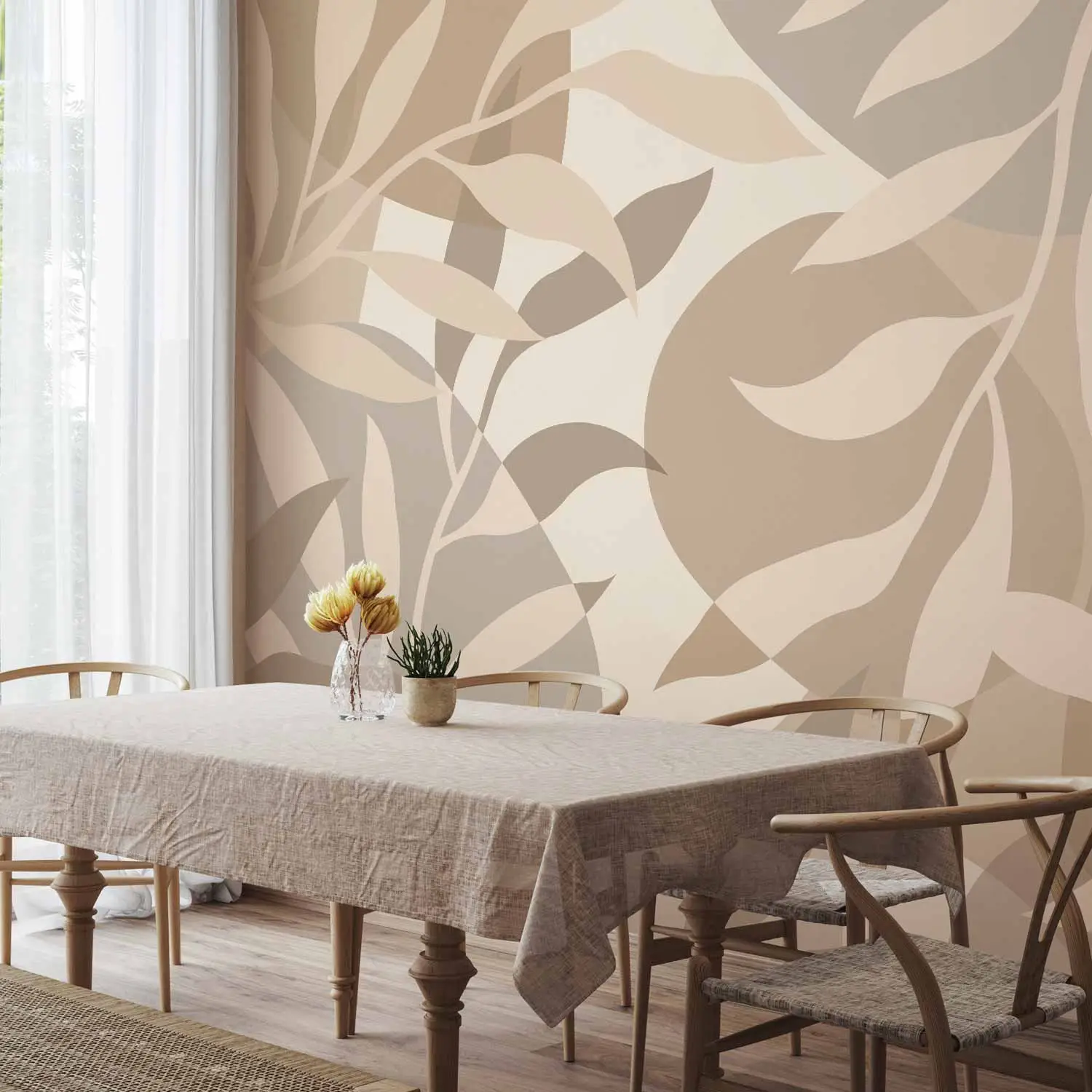 natural beige wallpaper