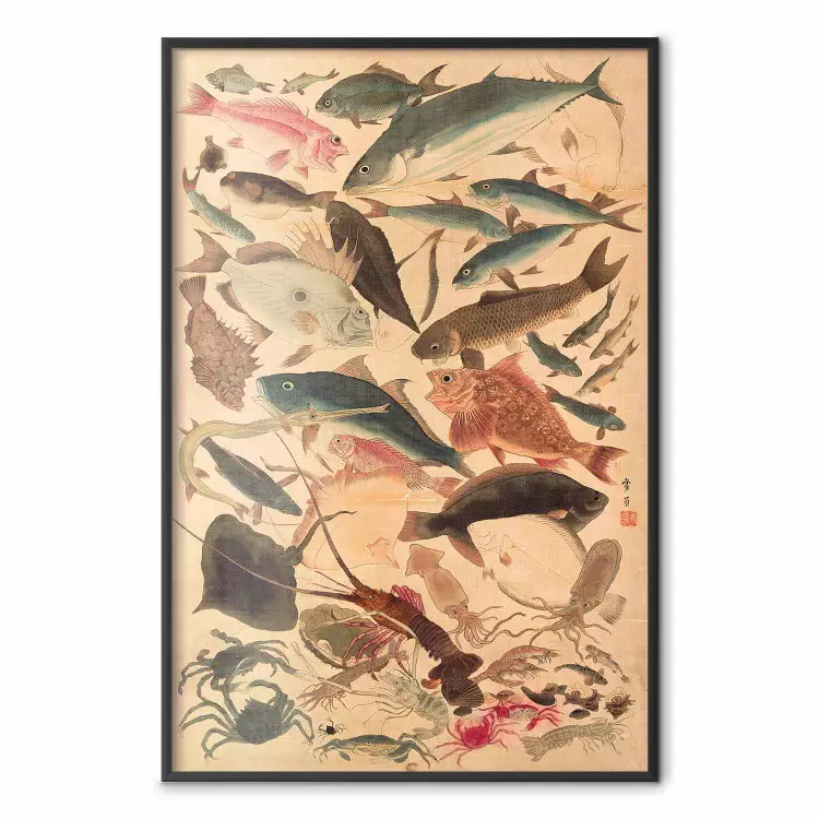 Utagawa Yoshikazu - Eighty-eight Fishes