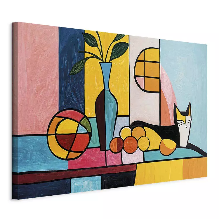 Picasso Inspirations - Cat Among Tropical Fruits