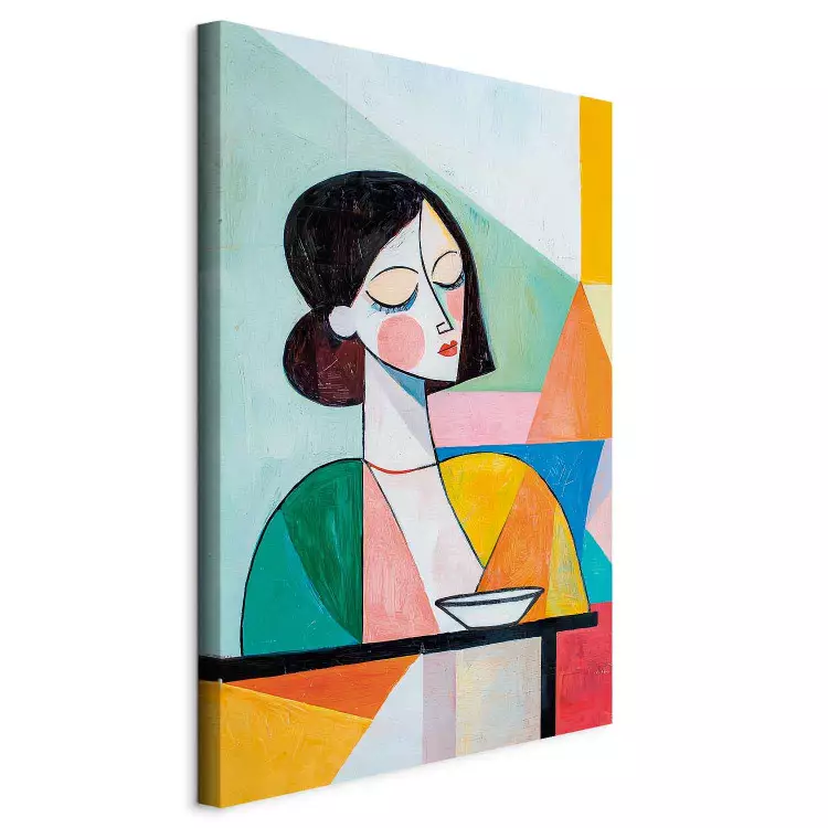 Picasso Inspirations - Portrait of a Woman Sitting at a Table