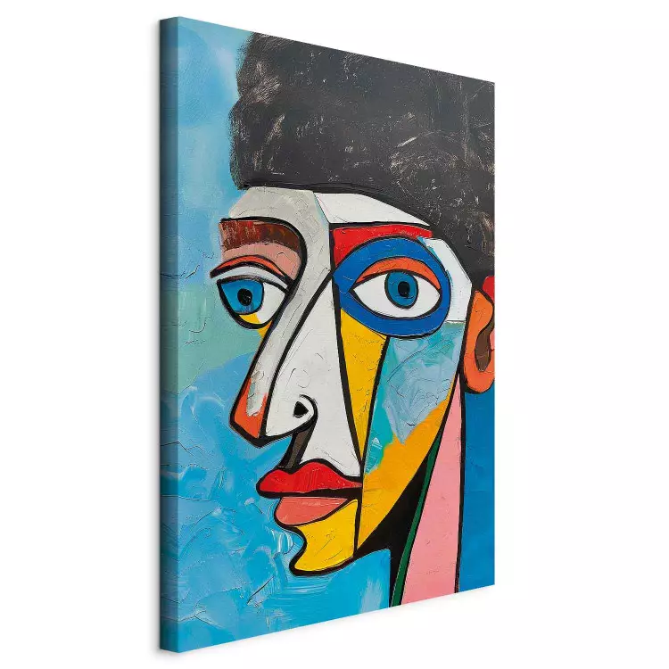 Picasso Inspirations - Mysterious Man with a Storm of Hair