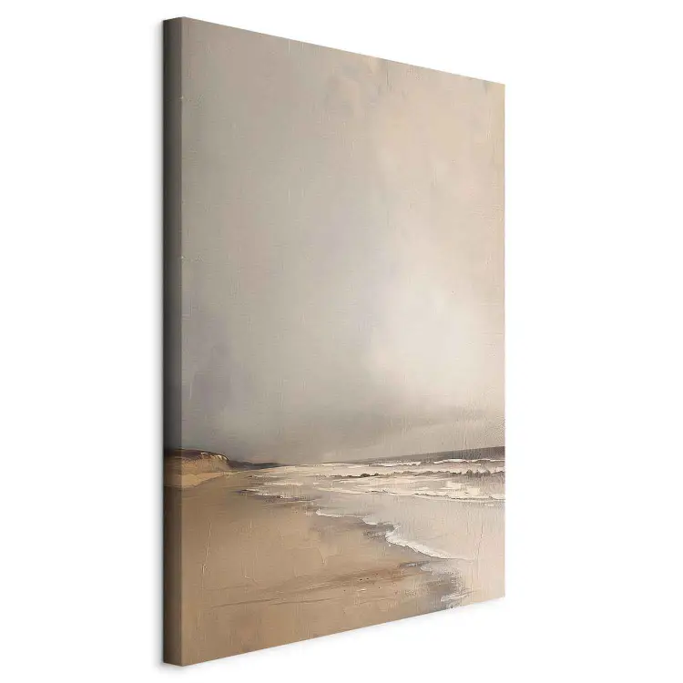 Empty Beach - Painterly Panorama of a Calm Shore at Sunrise