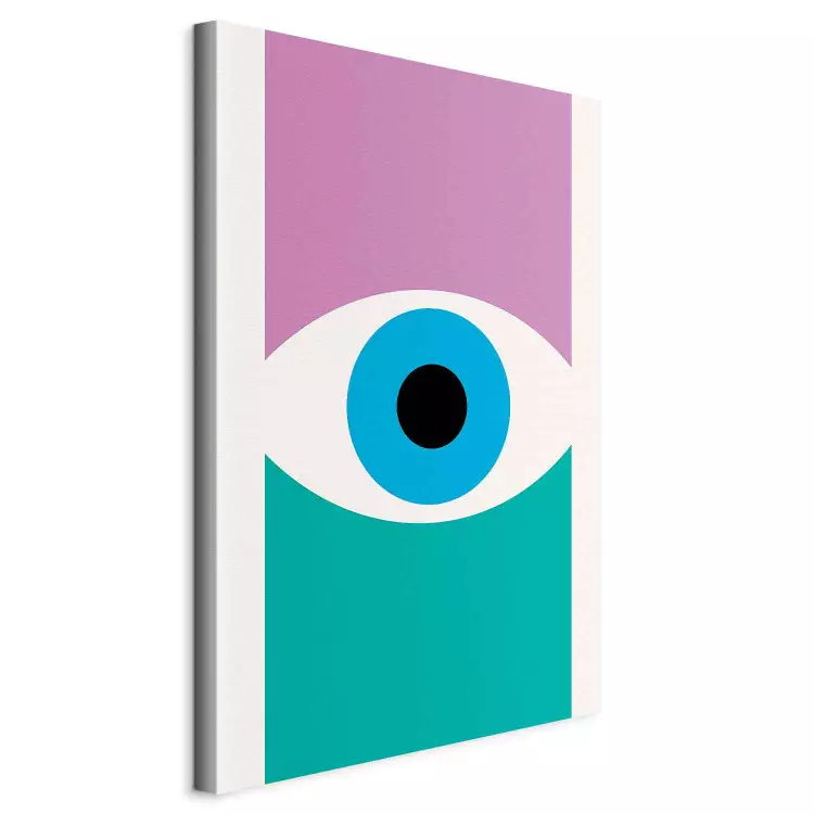 Graphic Eye - colorful symbol in a modern geometric style
