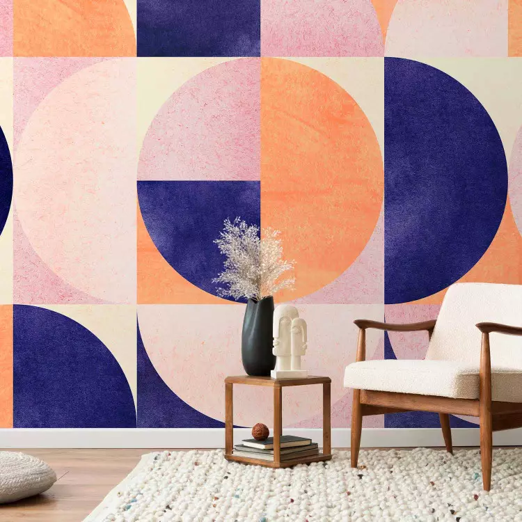 Play of Shadows - rhythmic geometric figures in contrasting colors