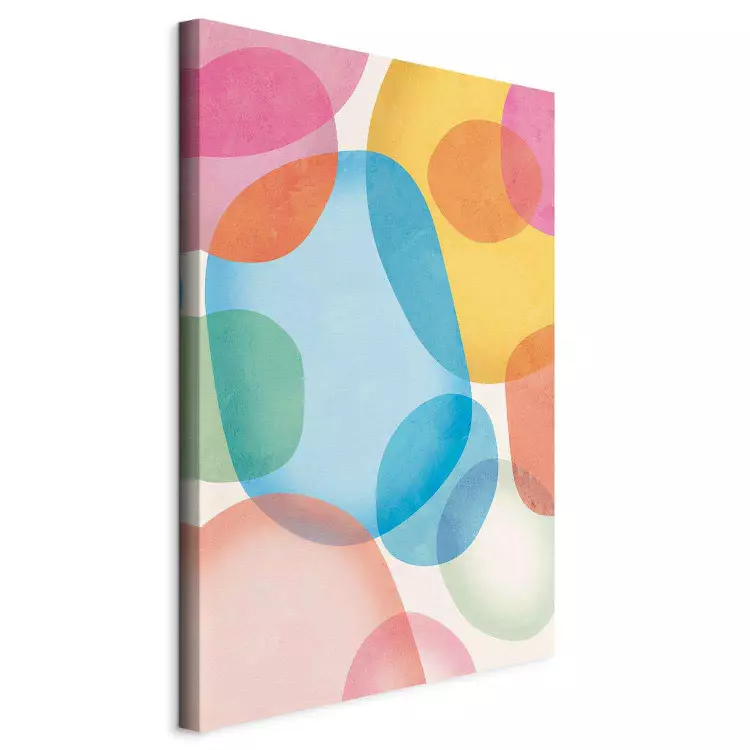 Colorful Lightness – Transparent Blots in a Pastel Composition