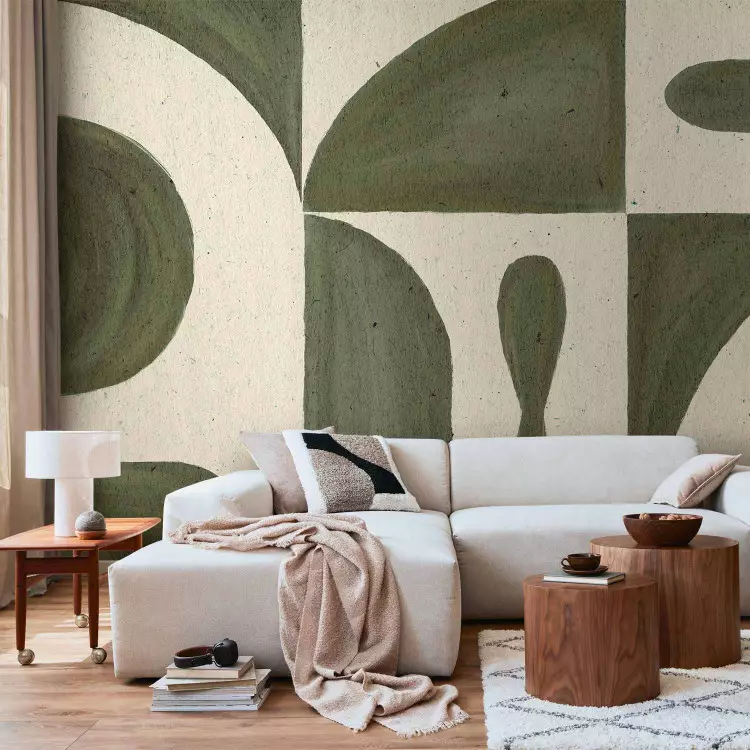 Retro Composition - geometric forms in contrasting colors