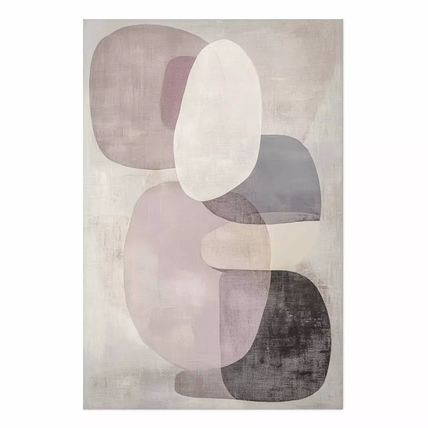 Poster Quiet Structure - subtle layering of shapes in a neutral palette