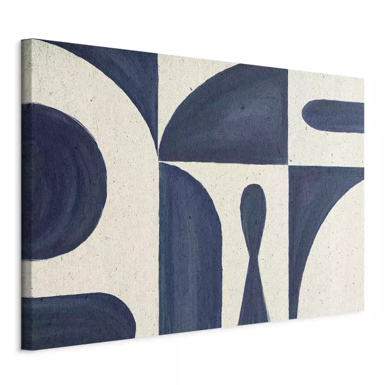Retro Composition - geometric forms in contrasting colors