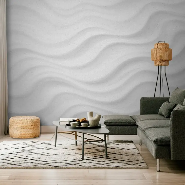 Subtle structure - delicate wave motif in a minimalist composition