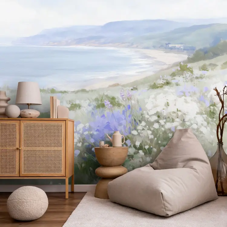 Blooming Cliff - A Seaside View Full of Wildflowers