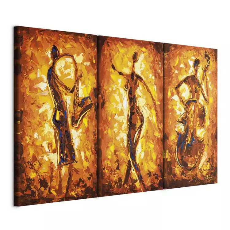 Jazz Band (3-piece) - musician figures with instruments and designs