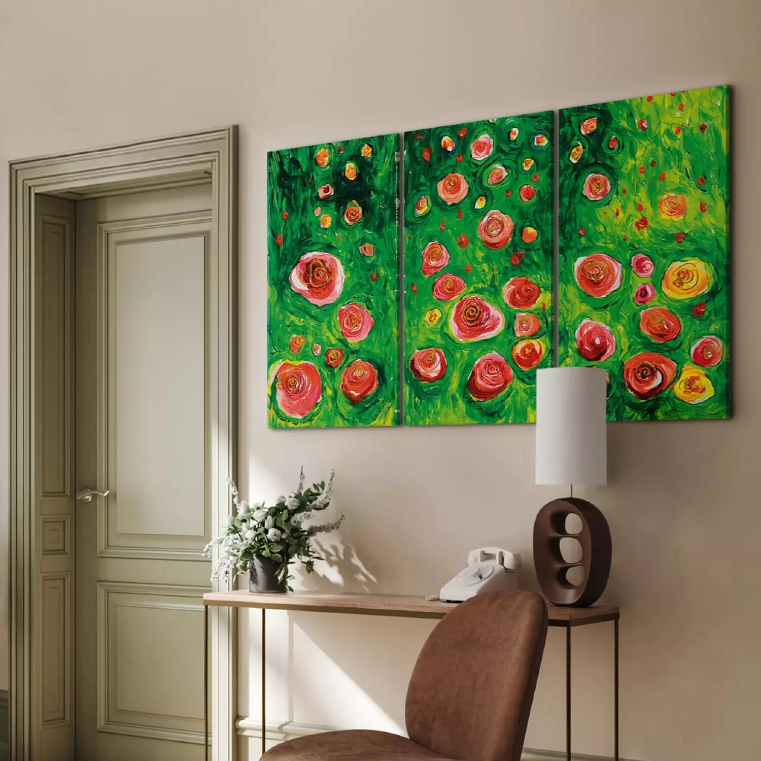 Canvas In rose garden