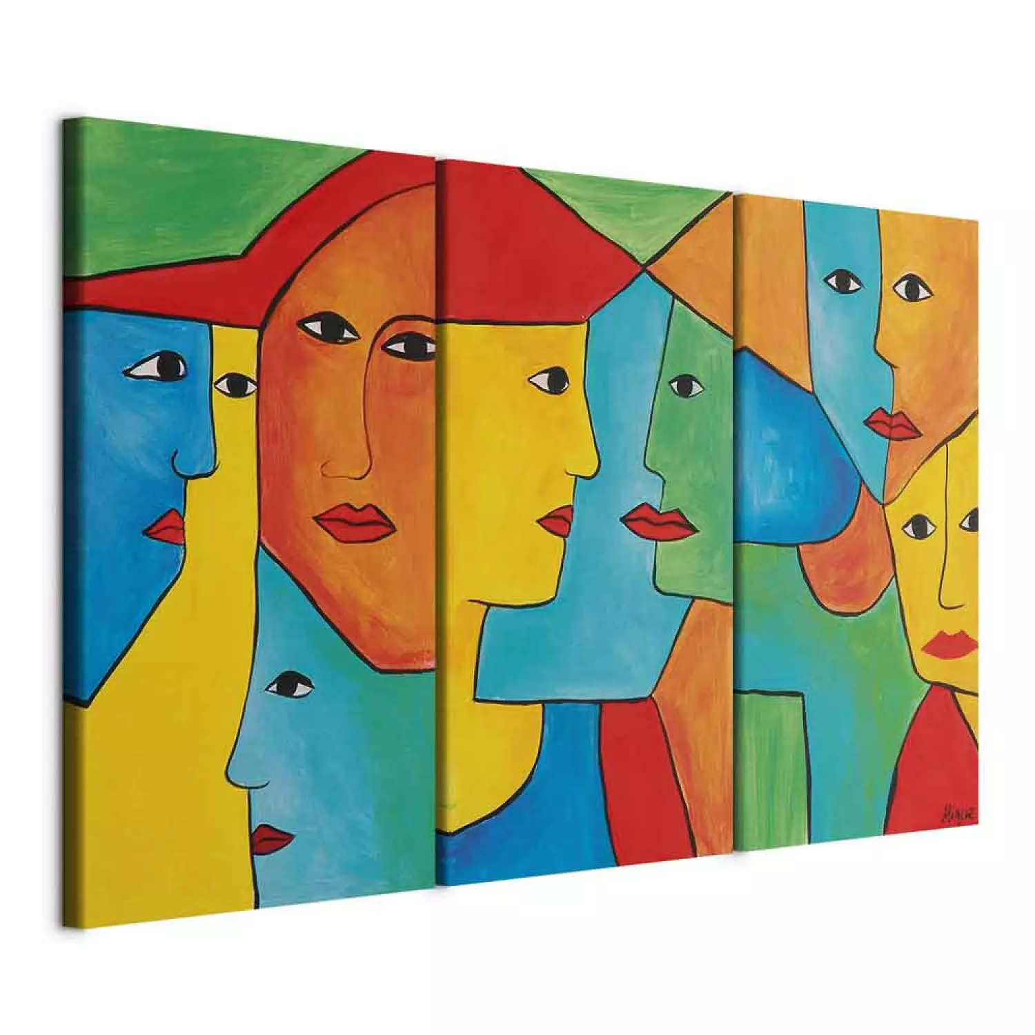 Canvas Print Square faces