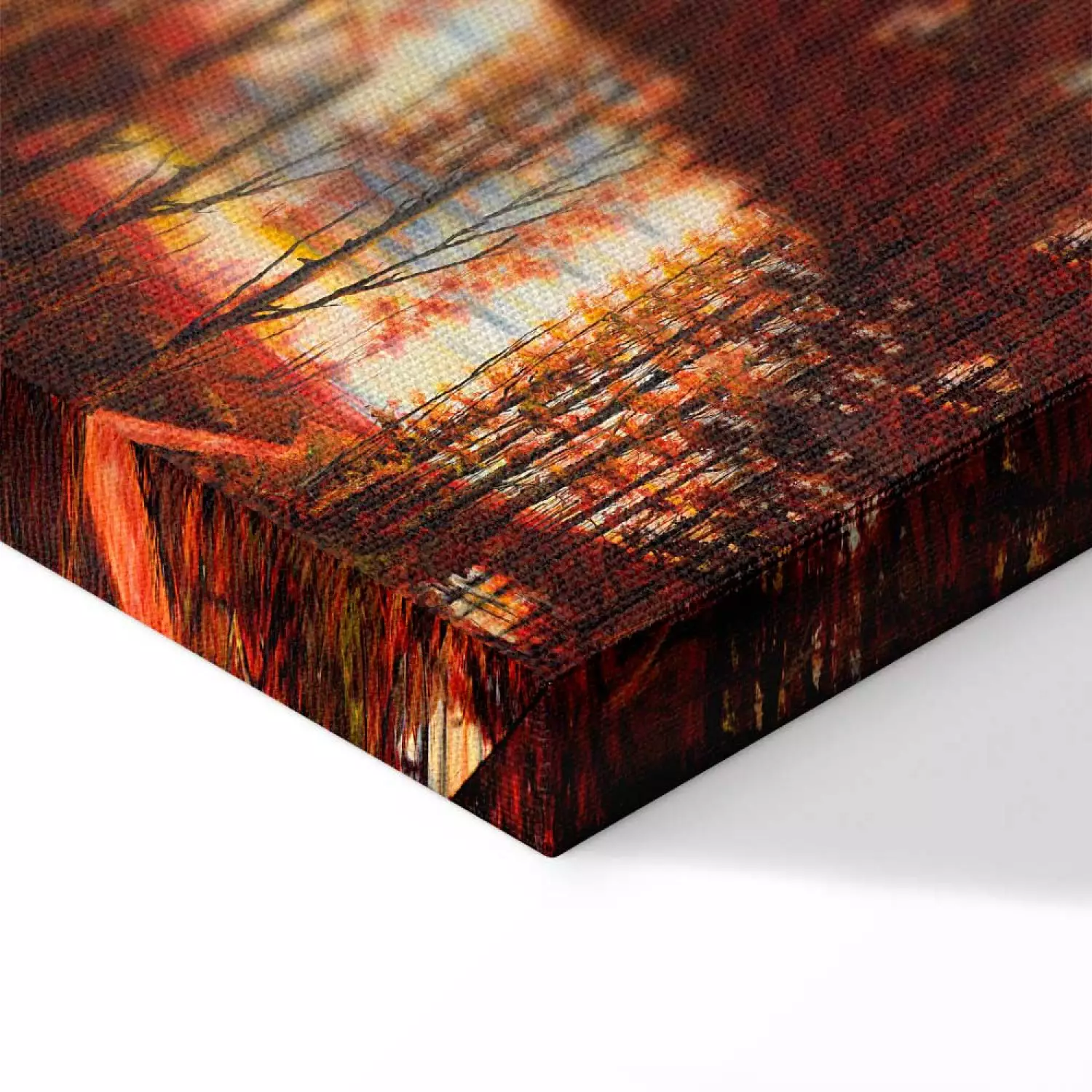 Canvas Art Print Autumn in warm tone