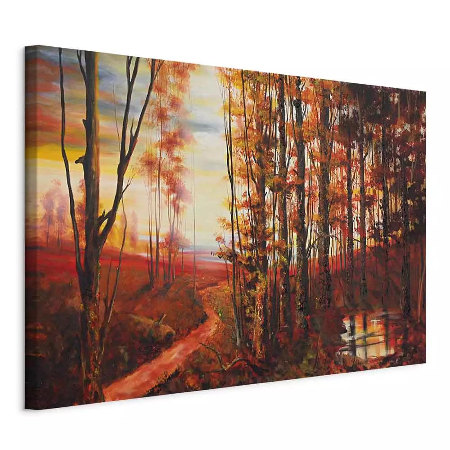 Canvas Art Print Autumn in warm tone