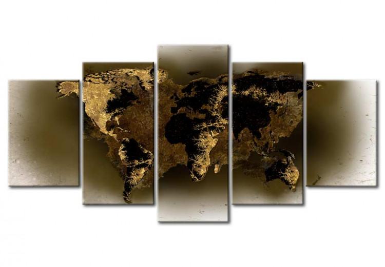 Canvas Brass continents