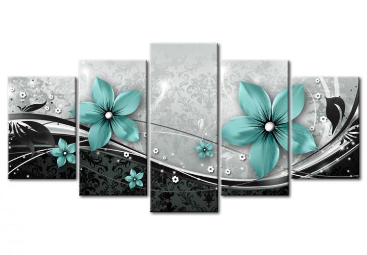 Canvas Turquoise flower of night