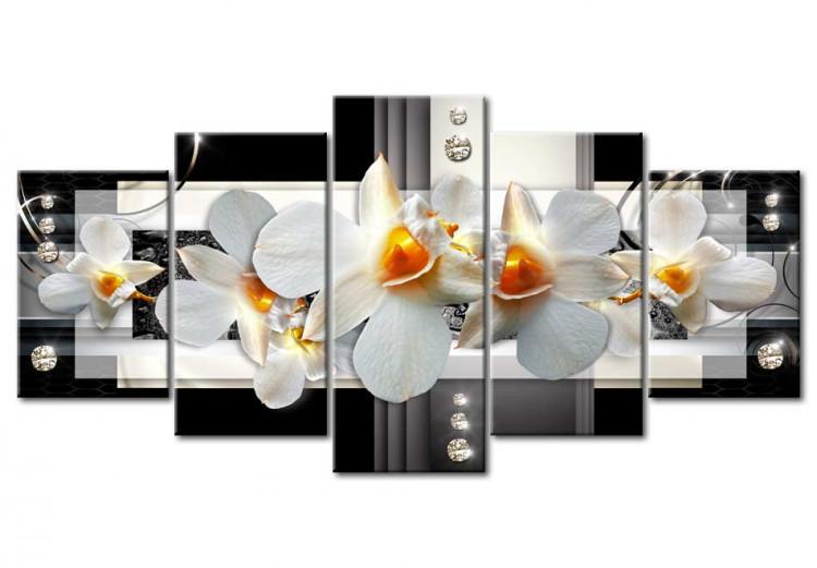 Canvas Sunny orchids