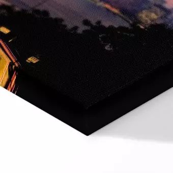 Canvas Art Print Bridge of the sunset