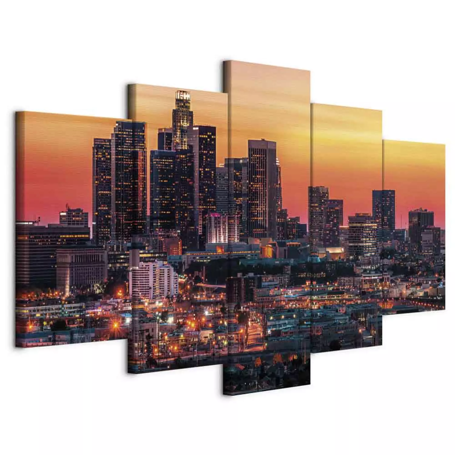 Canvas Art Print Summer evening in Los Angeles