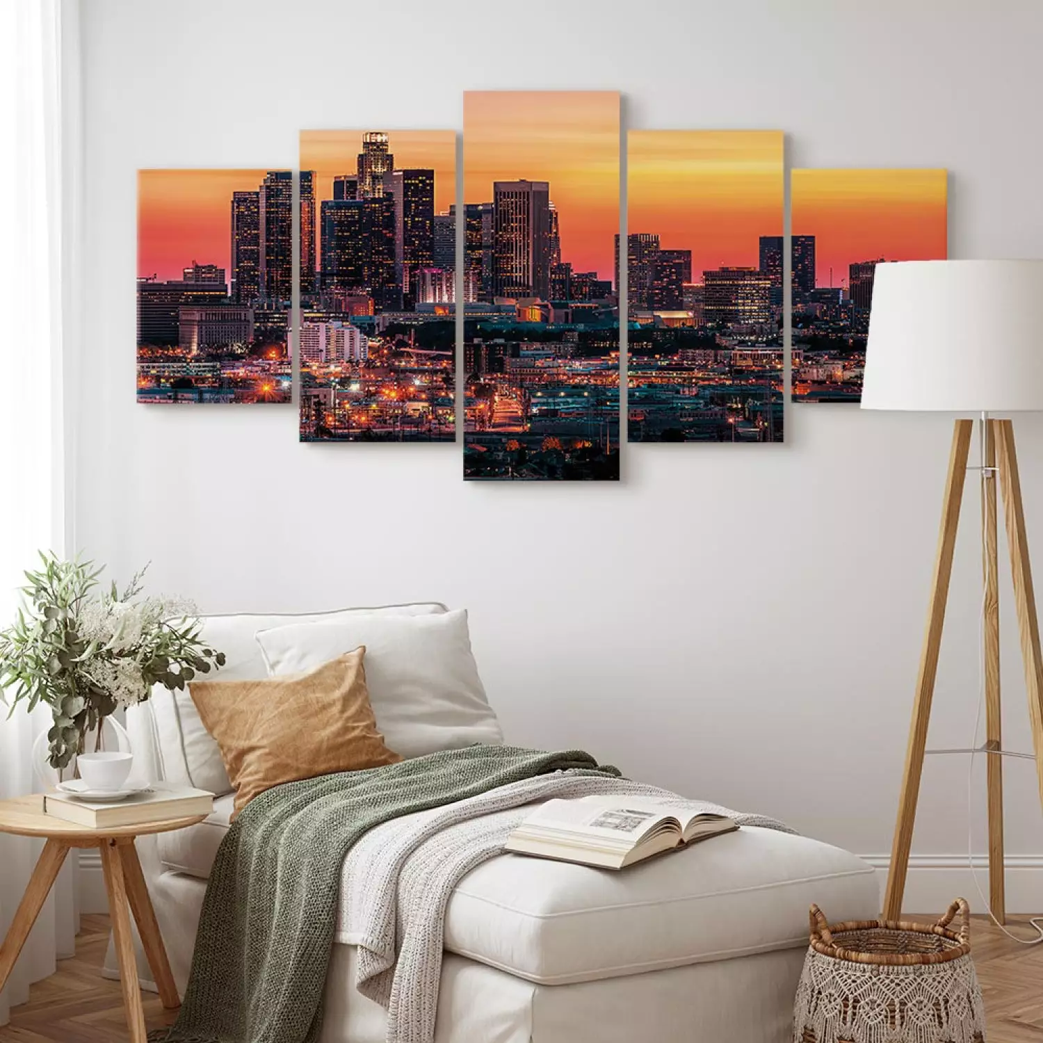 Canvas Art Print Summer evening in Los Angeles