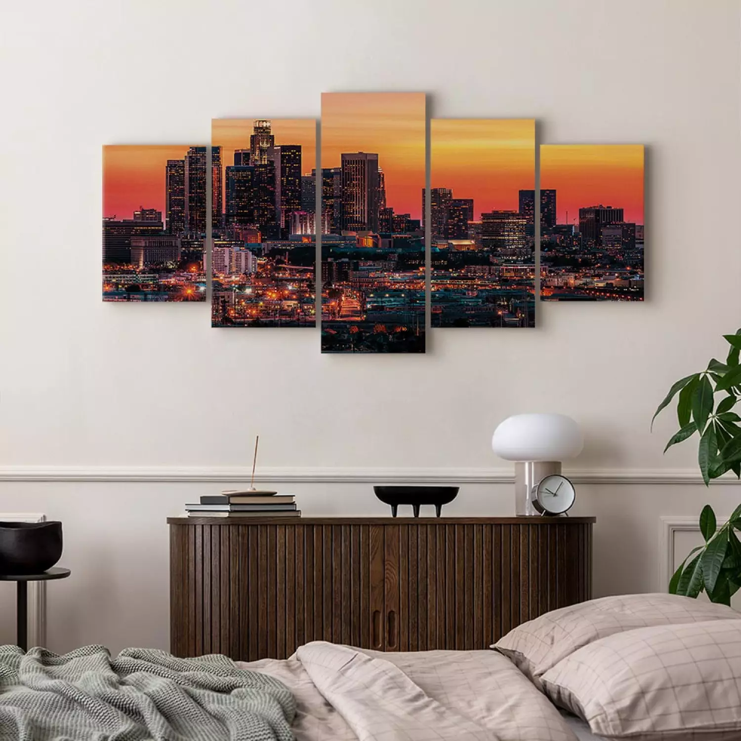 Canvas Art Print Summer evening in Los Angeles