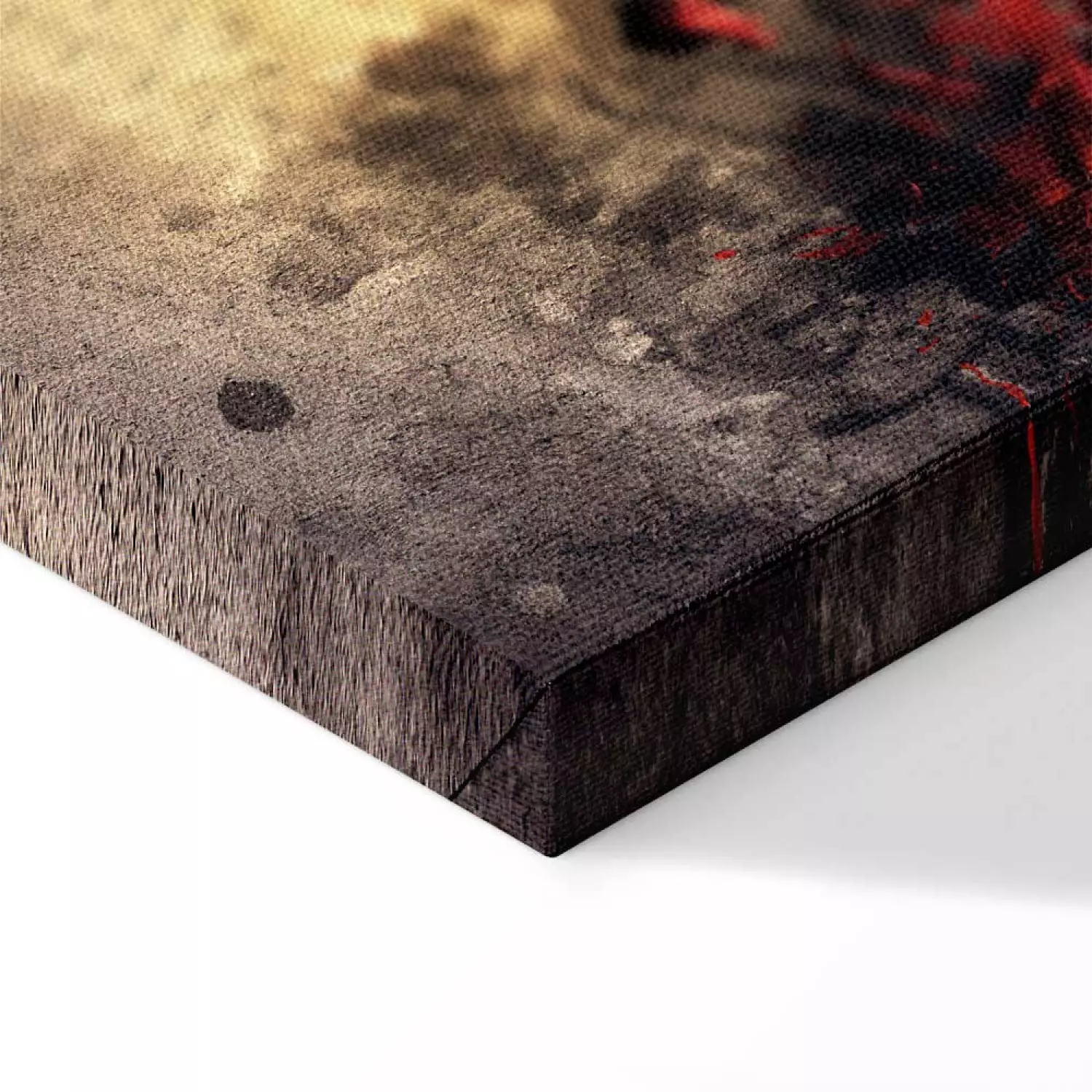 Canvas Art Print Red splash