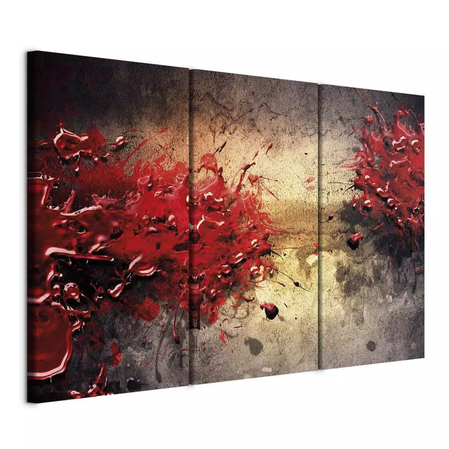Canvas Art Print Red splash