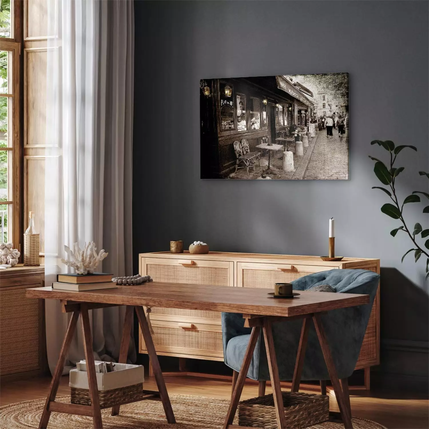 Canvas Print French café