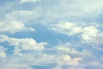 Wall Mural Head in the Clouds - Landscape of Blue Sky with White Clouds Wallpaper Cropper