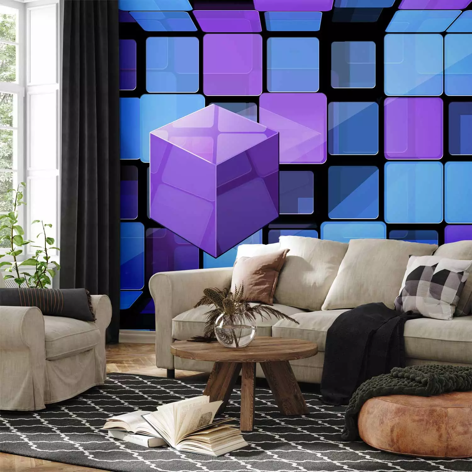 Photo Wallpaper Rubik's cube: variation