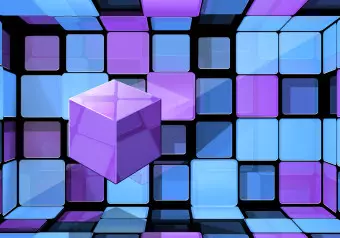 Photo Wallpaper Rubik's cube: variation Wallpaper Cropper