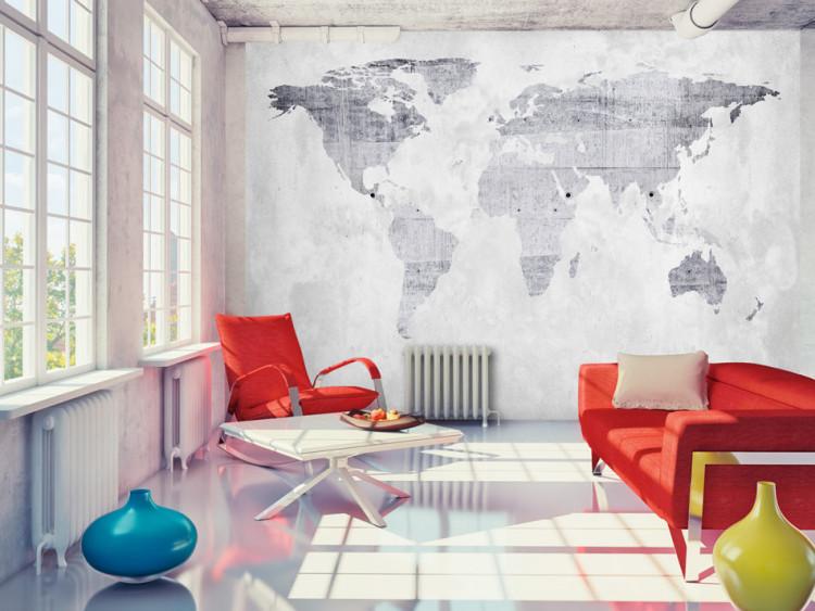 Wall Mural Concrete Map