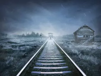 Wall Mural The ghost train Wallpaper Cropper
