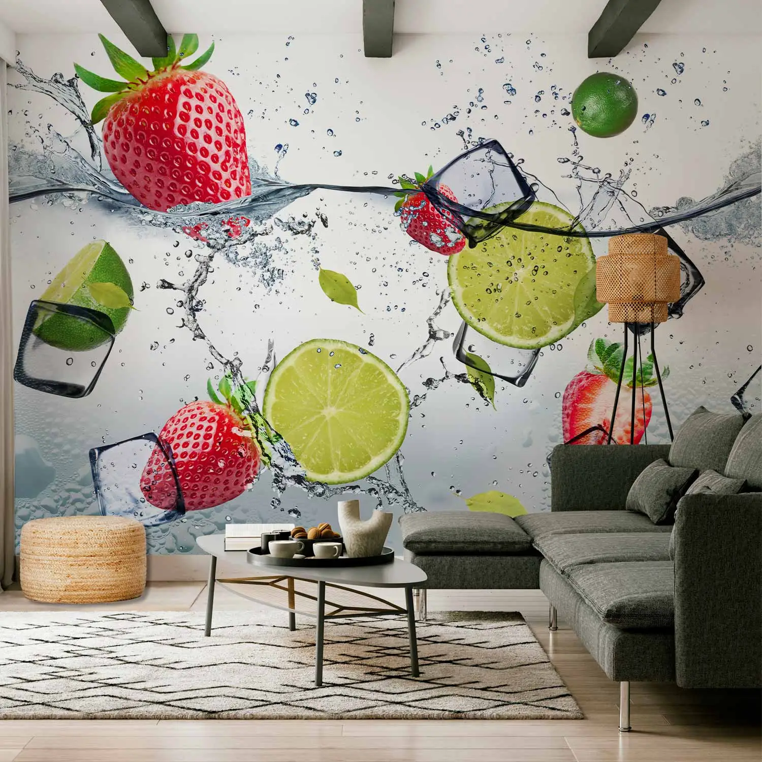kitchen wallpaper fruit