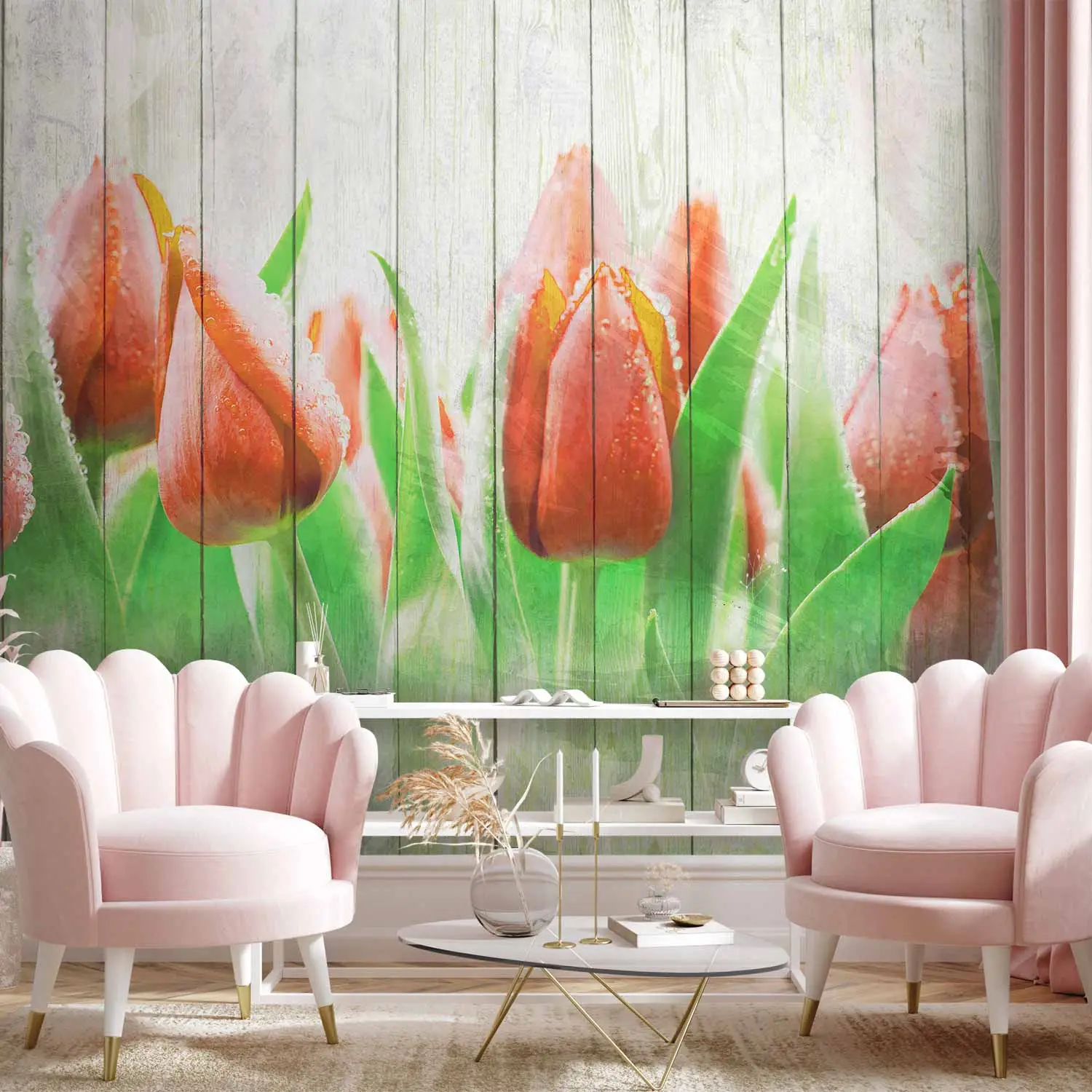tulip wallpaper for wall