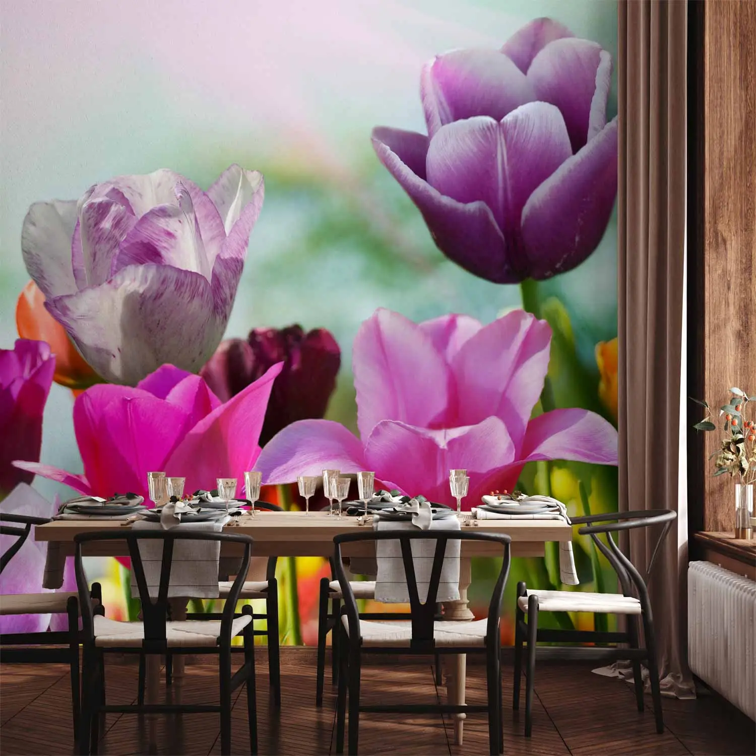 pink tulip flower wallpaper