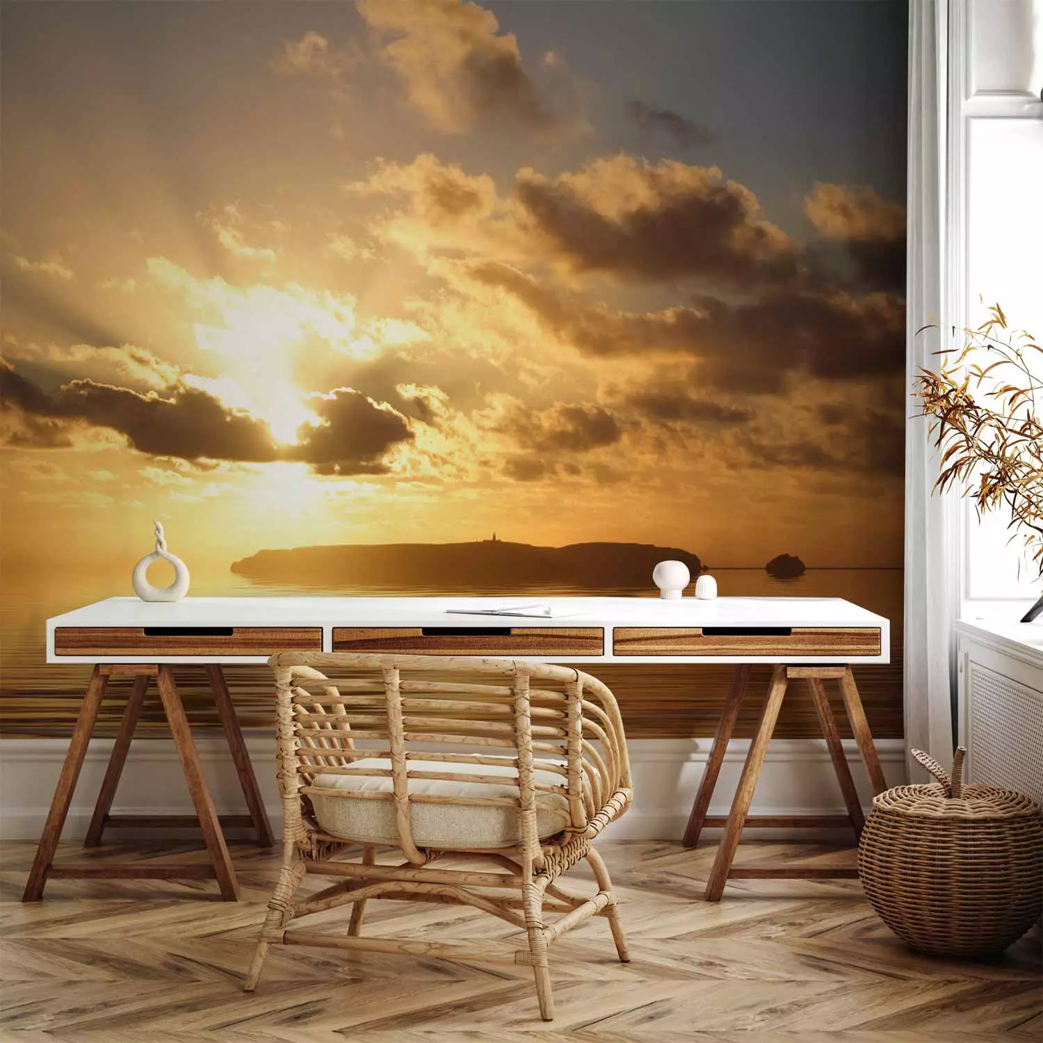 Wall Mural Sea - sunset