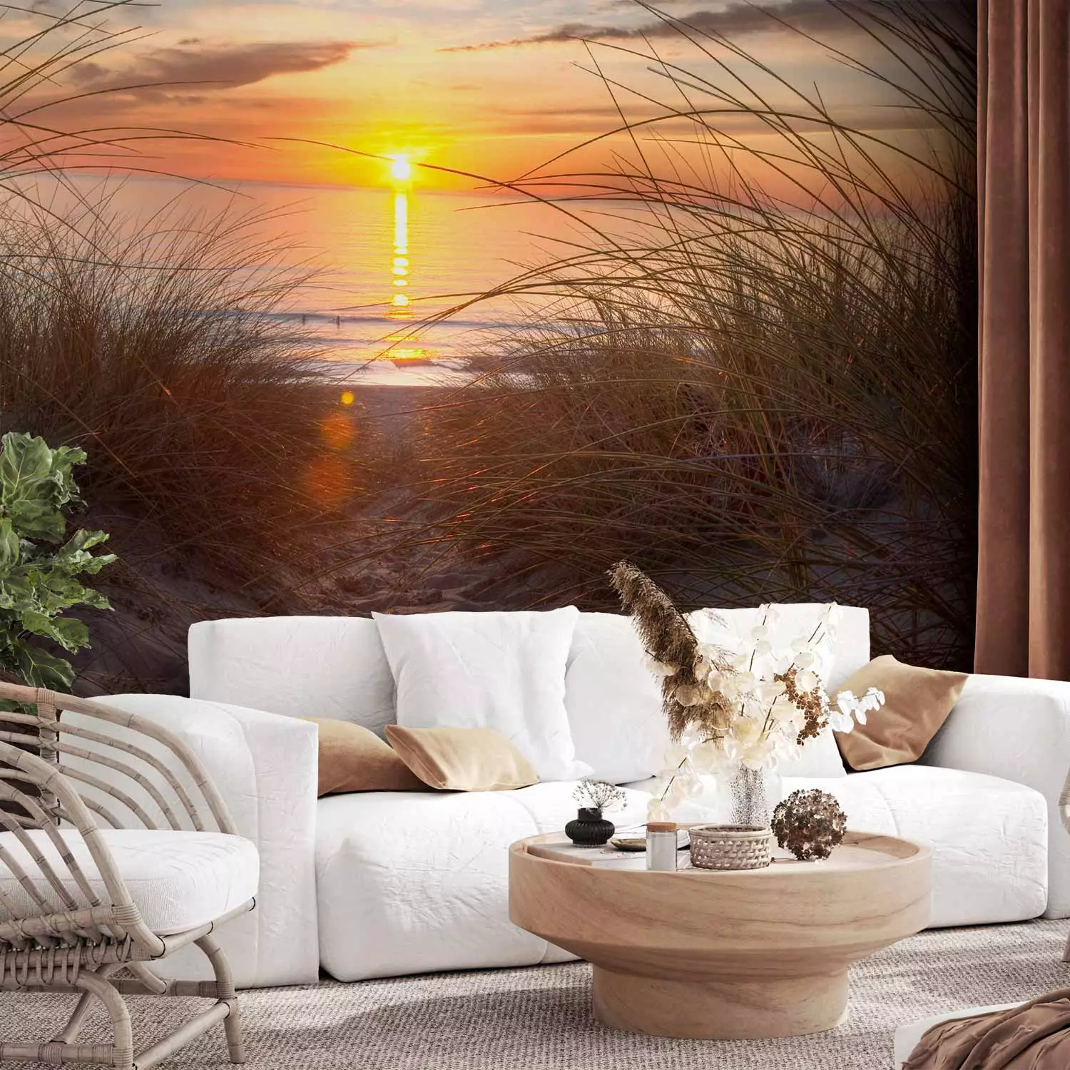 Wall Mural Sunset over the Atlantic Ocean
