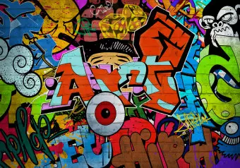 Wall Mural Graffiti art Wallpaper Cropper