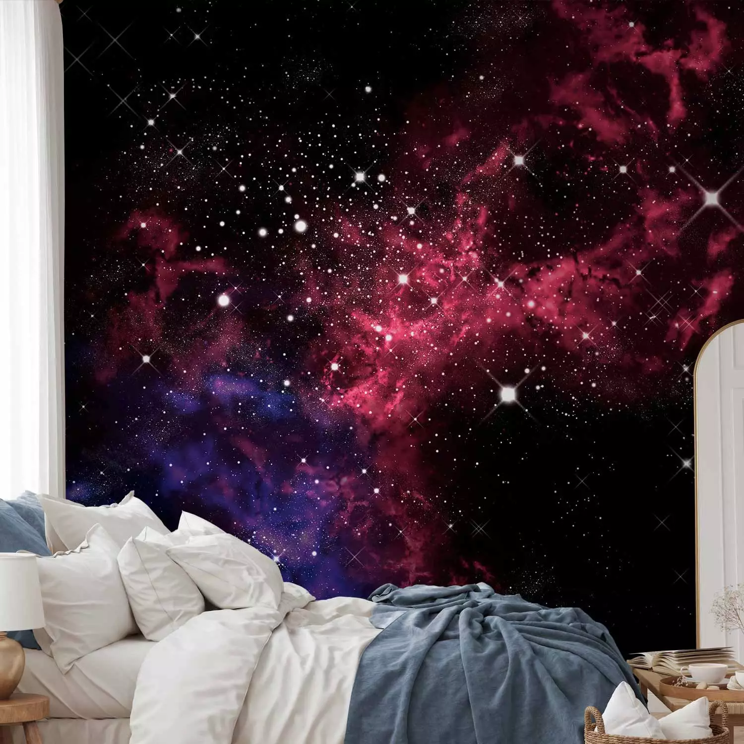 Wall Mural Space - stars - bimago, image size:1500x1500