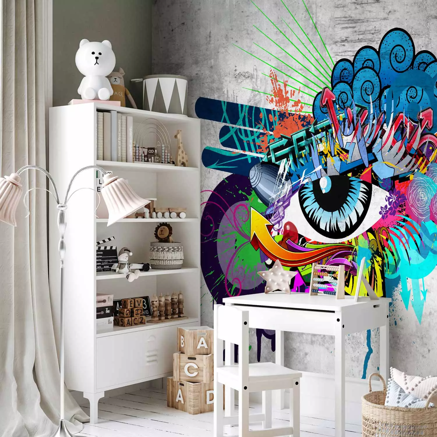 Photo Wallpaper Graffiti eye